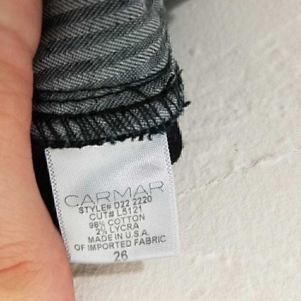 Carmar Distressed Jeans Size 26 - Picture 6 of 6
